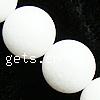 weiße Jade Perle, rund, 10mm, Bohrung:ca. 1mm, Länge:15 ZollInch, 37PCs/Strang, verkauft von Strang