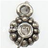 Perles de Bail en alliage de zinc , fleur, Placage, plus de couleurs à choisir, sans cadmium Environ 2mm, Environ Vendu par kg