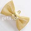 Brass Reseau Finding, Bowknot, plated, hollow Approx 1mm 