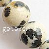 Dalmatian Beads, Round, 6.5mm Approx 1.5mm Inch, Approx 
