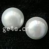 Half Drilled South Sea Shell Beads, Flat Round, half-drilled nickel, lead & cadmium free, Grade A Approx 1mm 