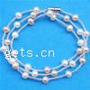 Seed Beads Pearl Bracelets, Freshwater Pearl, 4-5mm Inch 