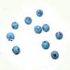 Round Polymer Clay Beads & with flower pattern 