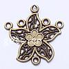 Flower Zinc Alloy Connector, plated Approx 2mm, Approx 