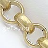 Brass Rolo Chain, Donut, plated cadmium free 