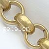 Brass Rolo Chain, Donut, plated cadmium free 