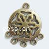 Zinc Alloy Chandelier Components, Flat Round, plated, 1/5 loop cadmium free, 20mm, Approx 