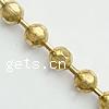 Brass Ball Chain, plated, faceted cadmium free 