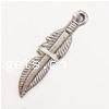Zinc Alloy Feather Pendants, plated cadmium free Approx 