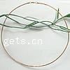 Brass Memory Wire Necklace Chain, plated 1.5mm .3 Inch 