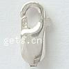 Sterling Silver Lobster Claw Clasp, 925 Sterling Silver, plated 