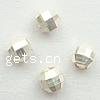 Sterling Silver Spacer Beads, 925 Sterling Silver, Round, plated, faceted Approx 1mm 