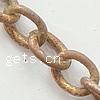 Brass Oval Chain, plated cadmium free 