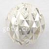Sterling Silver Diamond Cut Beads, 925 Sterling Silver, Round, plated 6mm Approx 1mm 