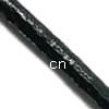 Cowhide Leather Cord, Full Grain Cowhide Leather, black, 1mm 