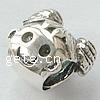 No Troll Thailand Sterling Silver European Beads, Girl, without troll Approx 5mm 