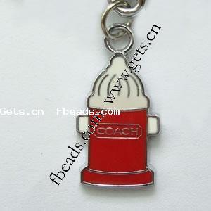 Zinc Alloy Tool Pendants, Ice Cream, plated, enamel, more colors for choice, 14x17x2mm, Sold By PC