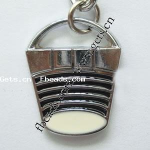 Zinc Alloy Hat Pendants, plated, enamel, more colors for choice, 18x23x3mm, Sold By PC