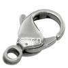 Stainless Steel Lobster Claw Clasp, 316 Stainless Steel, hand polished, original color Approx 2mm 