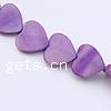 Natural Freshwater Shell Beads, Heart, purple Inch 