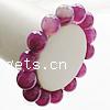 Purple Agate Bracelets, Round .5 Inch 