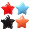 Solid Color Resin Cabochon, Star, flat back 