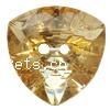 Botón de acrílico de 2 agujeros , Triángulo, diamantes de imitación de cristal, más colores para la opción, 19x19x7mm, agujero:aproximado 1.5mm, Vendido por UD