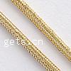 Изнаночные шнур, химическое волокно, Золотой, 1mm, 430м/KG, продается KG