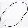 Rubber Necklace Cord, rubber cord, zinc alloy clasp, 2mm Approx 17 Inch 