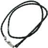 PU Leather Necklace Cord, braided, black, 3.0mm Approx 18 Inch 