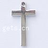 Цинкового сплава крест подвески, цинковый сплав, Kресты, не содержит кадмий отверстие:Приблизительно 1.5mm, продается PC