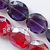 Imitation CRYSTALLIZED™ Oval Beads, Crystal, faceted Approx 1.5mm Inch 