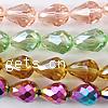 Imitation CRYSTALLIZED™ Crystal Beads, Teardrop, faceted Approx 1.5mm Inch 