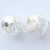 Brass Jewelry Beads, Round, plated 6mm Approx 1.5mm 