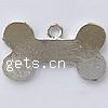 Zinc Alloy Tag Charm, Dog Bone, plated Approx 3mm 