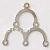 Iron Chandelier Component, Triangle, plated, 1/3 loop nickel, lead & cadmium free Approx 1mm 