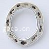 Zinc Alloy Linking Ring, Donut, plated, hammered Approx 0.5mm 
