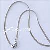 Мода нержавеющей стали ожерелье цепь, нержавеющая сталь, Снаряженная цепь, 2mm, длина:18 дюймовый, продается Strand