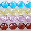 Imitation CRYSTALLIZED™ Crystal Beads, Hexagon, faceted Approx 1mm Inch 