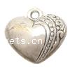 CCB Plastic Pendants, Copper Coated Plastic, Heart, plated lead & nickel free Approx 2mm 