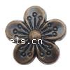 CCB Plastic Beads, Copper Coated Plastic, Flower, plated lead & nickel free Approx 2mm 