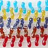 Imitation CRYSTALLIZED™ Crystal Beads, Teardrop, faceted Approx 1mm Inch 