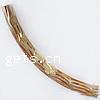 Brass Tube Beads, plated, twist Approx 4.5mm 