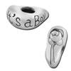 Zinc Alloy Message European Beads, word boy, plated, with letter pattern & without troll Approx 4.5mm 