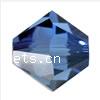 Grano de cristal Xilion bicono Swarovski ® 5328, facetas, Zafiro satinado, 6mm, 360PCs/Bolsa, Vendido por Bolsa