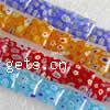 Millefiori Glass Beads, Square 14mm .5-14 Inch 
