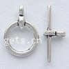 Zinc Alloy Toggle Clasp, plated, single-strand Approx 1.5mm 