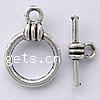 Zinc Alloy Toggle Clasp, Round, single-strand cadmium free Approx 2mm 