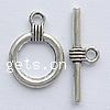 Zinc Alloy Toggle Clasp, Round, single-strand cadmium free Approx 2mm 