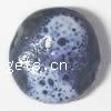 Speckled Porcelain Beads, Flat Round, 20mm 